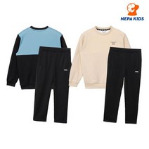 네파 키즈 네파키즈 본사 KIE5935 앱솔 폴리 맨투맨 세트