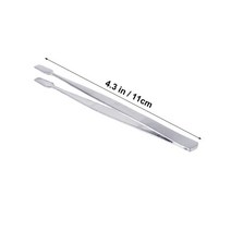 압인기 스탬프 교장 도구 수집기 집게 용품 스테인레스 스틸 공예 정밀 세트, 01 Silver 2pcs