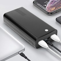 PD지원 3in1 3대 동시충전 고속 보조배터리, 10000mAh M-12Q_화이트