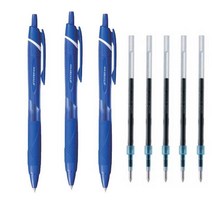 제트스트림 SXN-150-05 볼펜 0.5mm 3P + 전용 리필심 블랙 5P, 1세트, 볼펜 0.5mm 3개+ 전용리필심 블루5개