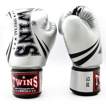 Twins 권투 장갑 PU 가죽 DM31 Silver