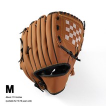 Dline 1 PC야외 스포츠 야구 장갑 소프트볼 연습 장비 크기 10.5/11.5/12.5 왼손 주식 성인 어린이 기차 글러브 제트 글러브 글러브 bmc 글러브, Brown