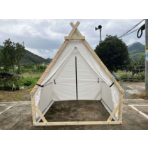 야외 텐트 감성텐트 캠핑장 오두막텐트 그늘막 삼각형 캠핑 바베큐 간편설치, 집 모양의 2X2(바닥 없음)