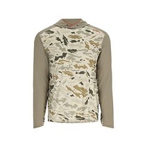 심스 티셔츠 낚시 낚시복, X-Large, Ghost Camo Stone/Stone