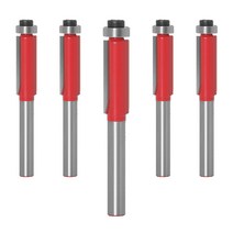 공구엔 트리머날 트리머비트 복사비트 라우터비트 루터날 트리머 베어링비트, 1세트, 6.35mm