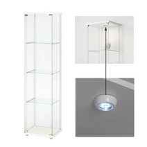 무료조립 데톨프 LED조명 유리장식장 월드트레이딩 배송 피규어장식장 + 람스타 LED조명 - 배송비착불 상세설명확인(서울및 수도권일부 강원도 충청도일부지역만 배송가능), 화이트 배송비착불(이케아LED조명증정)지방배송불가