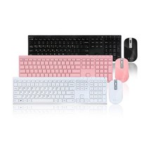 녹스 팬타그래프 무선 키보드 마우스 세트, NB-K1AC, 핑크