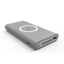 20000mAh Qi 무선 보조베터리 휴대용 충전기 더블 USB 출력 아이폰 12 11 화웨이 XiaoMi, [03] GERY