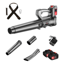 강력 무선 송풍기 블로워 브로워 낙엽 제설기 충전 대포 블로어 파워 에어 청소기 세차 풍로, 3. 스마트형 배터리 2개