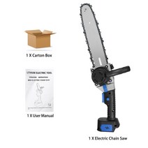 [해외]DOERSUPP 388V 10 인치 충전식 전기 톱 전기 톱 3000W 브러시리스 모터 Makita 배터리 용 한 손 나무 커터, 협동사, 푸른