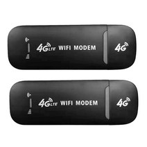 휴대용와이파이 와이파이에그 2박3일해외여행 4g lte usb 모뎀 동글 노트북 pc 네트워크 카드 용 150mbps 무선 네트워크 어댑터 잠금 해제 wifi 핫스팟 라우터, 블랙 2개