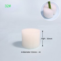 모종트레이 수경재배 무토양 메쉬 식물 성장 화분 그물 바구니 보육 컵 클론 스폰지 식민지화 플라스틱 에어로포닉 야채 파종기 50x, 16 Sponge no.32