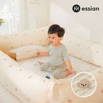 에시앙 아기침대가드 모데즈 누빔 범퍼쿠션 (솜포함) (디자인선택), 강아지