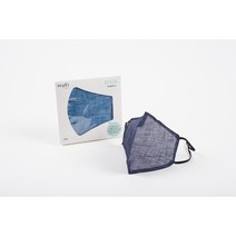 미도규방 4계절 숨쉬기 편한 전통 꽃자수 빨아쓰는 재사용 가능 패션 웨딩 한복 귀편한 3D 모시 마스크, 민트색