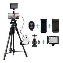 아프리카BJ 스마트폰 삼각대 유튜브 LED 촬영조명세트, TP7400 촬영조명세트