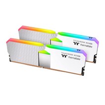 Thermaltake 터프램 XG RGB DDR4 4 000MHz 64GB (32GB x 2) 1 680만 가지 색상 RGB 알렉사/레이저 크로마/5V 마더보드 동기화 가능한 RG, 4000MHz (2x16GB)_White