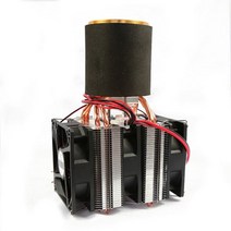 커스텀수냉 DIY PC 데스크탑 CPU 음료 빠른 냉각 얼음 물 펠티어 반도체 팬 액체 냉동, 3 fans, 02 3 fans