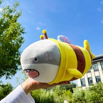 꿀벌 상어 인형 피규어 장난감 쿠션 선물, 60cm