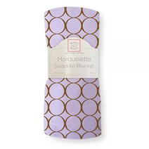 SwaddleDesigns 마퀴젯 속싸개 담요 프리미엄 면 모슬린 트루 블루 쥬얼 톤 모드 써클, Mocha and Lavender
