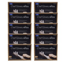 크린랲 셰프 니트릴 장갑 M, 40매입, 10개