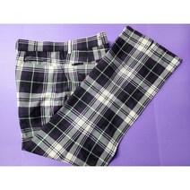 이안폴터 골프바지 팬츠 부츠컷 와이드통 체크 울