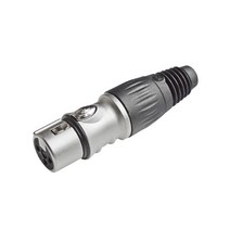 누리시스템 NX3F 캐논잭 커넥터 XLR 3P 암 마이크 음향기기 연결잭