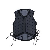 어린이 성인 남녀 승마 안전조끼 보호구 승마복 보호복 용품, 성인 블랙 M 키 160-165CM, 1개