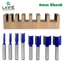 lavie 1pc 8mm 생크 스트레이트 비트 텅스텐 카바이드 더블 플루트 라우터 비트 밀링 커터 목공 도구 c08-002, 8x10x20mm