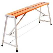 우마사다리 도배우마 안전난간사다리 알루미늄 일자형, 길이 2.0m 폭 27cm 높이 70-120