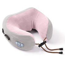 [제스파] 폼폼 목 쿠션 안마기 여행용 베개 마사지기 핑크 ZP25, (핑크) 폼폼 -ZP2563PK-