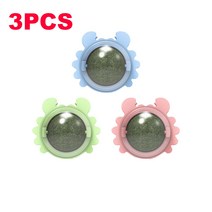 1234 Pcs 아보카도 Catnip 벽 공 고양이 장난감 핥는 건강한 스낵 Rotatable 취급 새끼 놀이, 11 SET 7