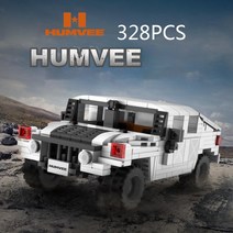 1:24 스케일 테크니컬 빌딩 블록 허머 험비 Orv 차량 벽돌 Hmmwv 조립 모델 장난감 피규어 컬렉션 선, 01 without original box
