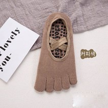 주자니 2022신상 봄여름 요가 미끄럼방지 삭스발가락양말 발등오픈형 논슬립양말 숙녀발가락 요가 양말 5족-2249