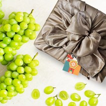 블랙라벨 샤인머스켓 선물세트 600g(1수) 보자기포장 맞춤형 인사말텍 부착 (고당도 큰송이 수출용 상품기준) [우체국소포 총알무료배송], 블랙라벨 샤인 마음세트