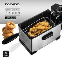 가정용 전기 미니 돈까스 치킨 감자 핫도그튀김 적은기름 소형튀김기 3L용량, 상세페이지 참조