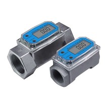 전자 터빈 유량계 디지털 게이지 액체 센서 오일 물, 20mm 유량계 외부+내부 나사