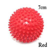 토닝볼 요가볼 메디신볼 7cm75cm 9cm 내구성 PVC 뾰족한 요가 마사지 볼 드레인 포인트 피트니스 손 발 통증 발바닥 근막염 완화제 고슴도치 공, 7cm-red