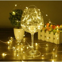 LED 와이어 줄 조명 트리 전구 [미니 감성 캠핑 차박 실 건전지 크리스마스야외 꼬마 작은 무드등 장식], 3M 30구 웜화이트