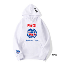PADI 스쿠버 다이빙 후드티 후드집업 티셔츠 MMK-A0239