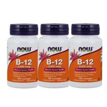 나우푸드 비타민 B-12 2000mcg 100 로젠지 3팩 Now Foods .B-12 2 000 mcg w/ 3 Forms of B-12 100ct