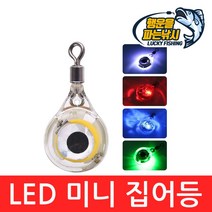 (행운을파는낚시) LED 미니 집어등(5종류) 수중 집어등 두족류 갈치 볼락 갑오징어 주꾸미 문어, LedMini-3(레드)
