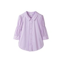 DEWL 듀엘 퍼프 셔링소매 7부 블라우스 VO_L231PSC015 L231PSC015 339290