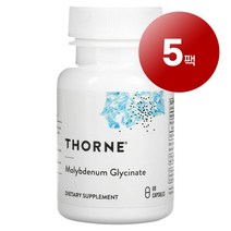 Thorne 몰리브덴 글리시네이트 Molybdenum Glycinate 60정 1팩, 5팩