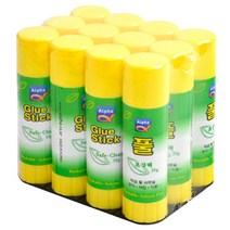 알파 고체풀 딱풀, 35g, 12개입