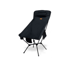 코누 더블넥 캠핑의자 롱 릴렉스체어 경량 초경량 2개, 더블넥 Grande L, 블랙, 단품 1개