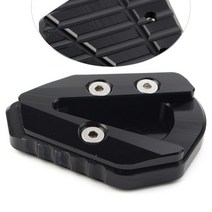 1pcs 오토바이 킥 스탠드 풋 서포트 사이드 패드 Yamaha YZFR6 용 확대 플레이트 2017 알루미늄, 03 Black