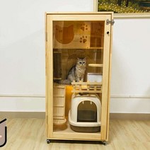 고양이아파트 고양이호텔장 호화 미니 케이지 캣폴 큰, 120x60x60