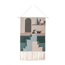 해외출고상품 마크라메 드림캐쳐 가랜드 인테리어 소품ins 북유럽 마 침실 벽걸이 거실 장식 그림 핸드메이드 -58153, 옵션23