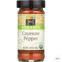 365 by Whole Foods Market Pepper Cayenne 홀푸드마켓 카이옌 페퍼 시즈닝 조미료 1.69oz(48g)