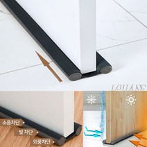 현관문 판넬문 방문 문틈 스펀지 문풍지 틈새 외풍차단 문틈막이, 2-방문틈막이-브라운